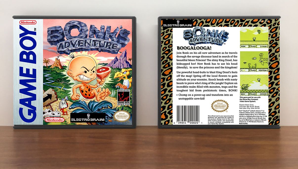 Bonk&#39;s Adventure (Electro Brain), Artwork Spine Color: Chrome