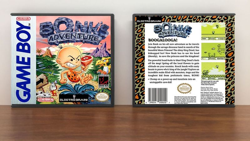 Bonk&#39;s Adventure (Electro Brain), Artwork Spine Color: Chrome