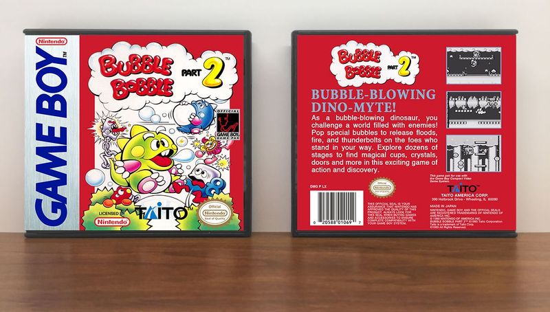 Bubble Bobble Part 2 (Taito), Artwork Spine Color: Chrome