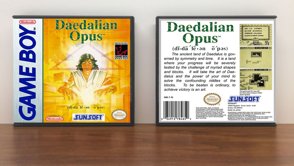 Daedalian Opus (Sunsoft), Artwork Spine Color: Chrome