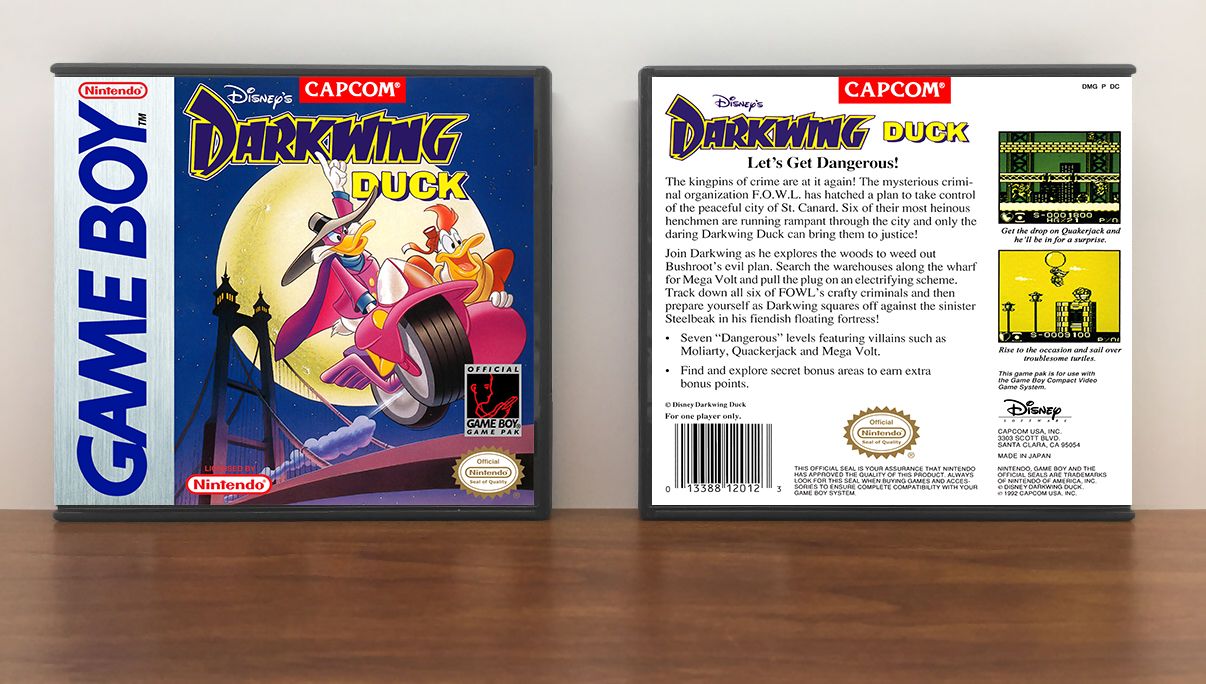 Darkwing Duck (Capcom), Artwork Spine Color: Chrome