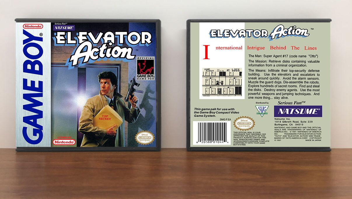 Elevator Action (Natsume), Artwork Spine Color: Chrome