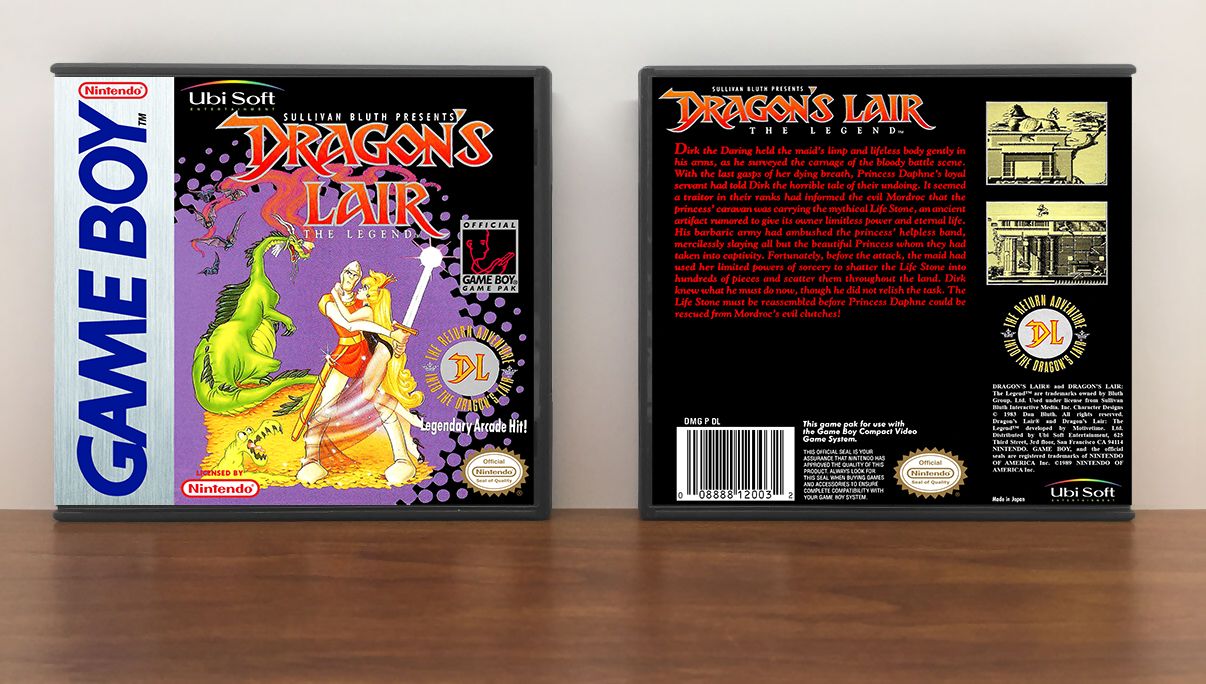 Dragon's Lair (Ubisoft), Artwork Spine Color: Chrome