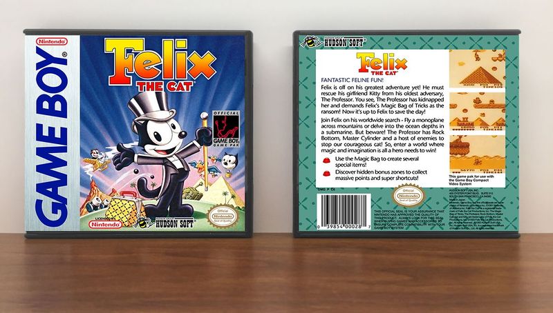 Felix the Cat (Hudson Soft), Artwork Spine Color: Chrome