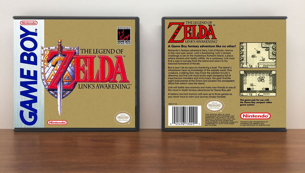Legend of Zelda: Links Awakening, The, Artwork Spine Color: Chrome