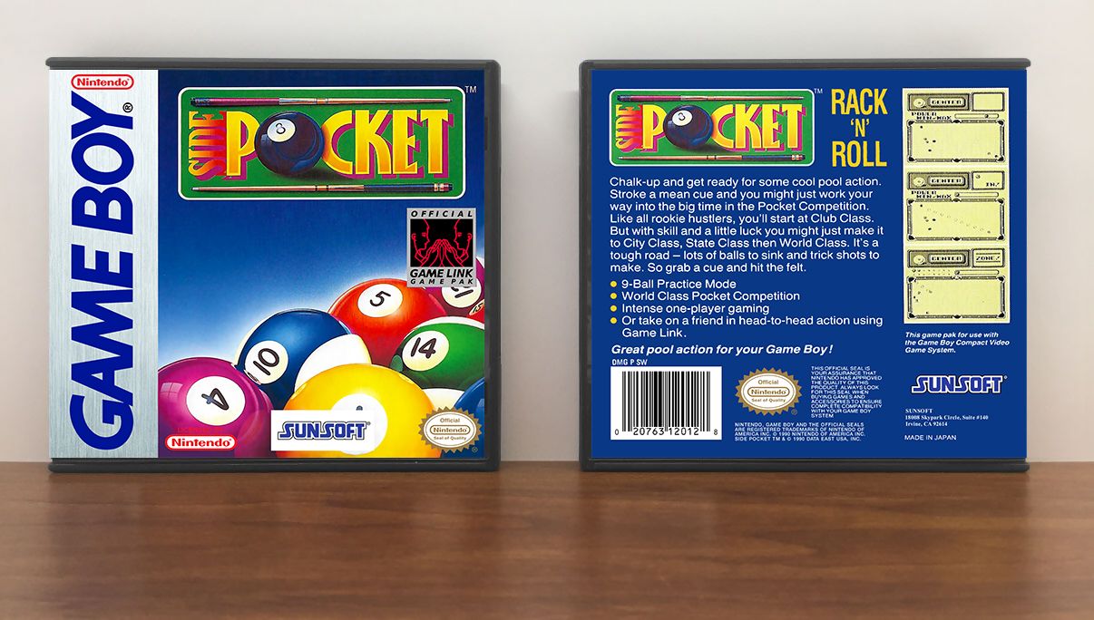 Side Pocket (Sunsoft), Artwork Spine Color: Chrome