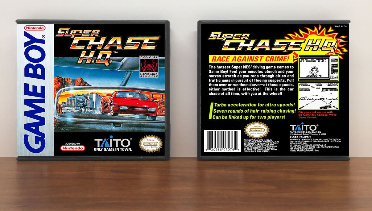 Super Chase H.Q. (Taito), Artwork Spine Color: Chrome