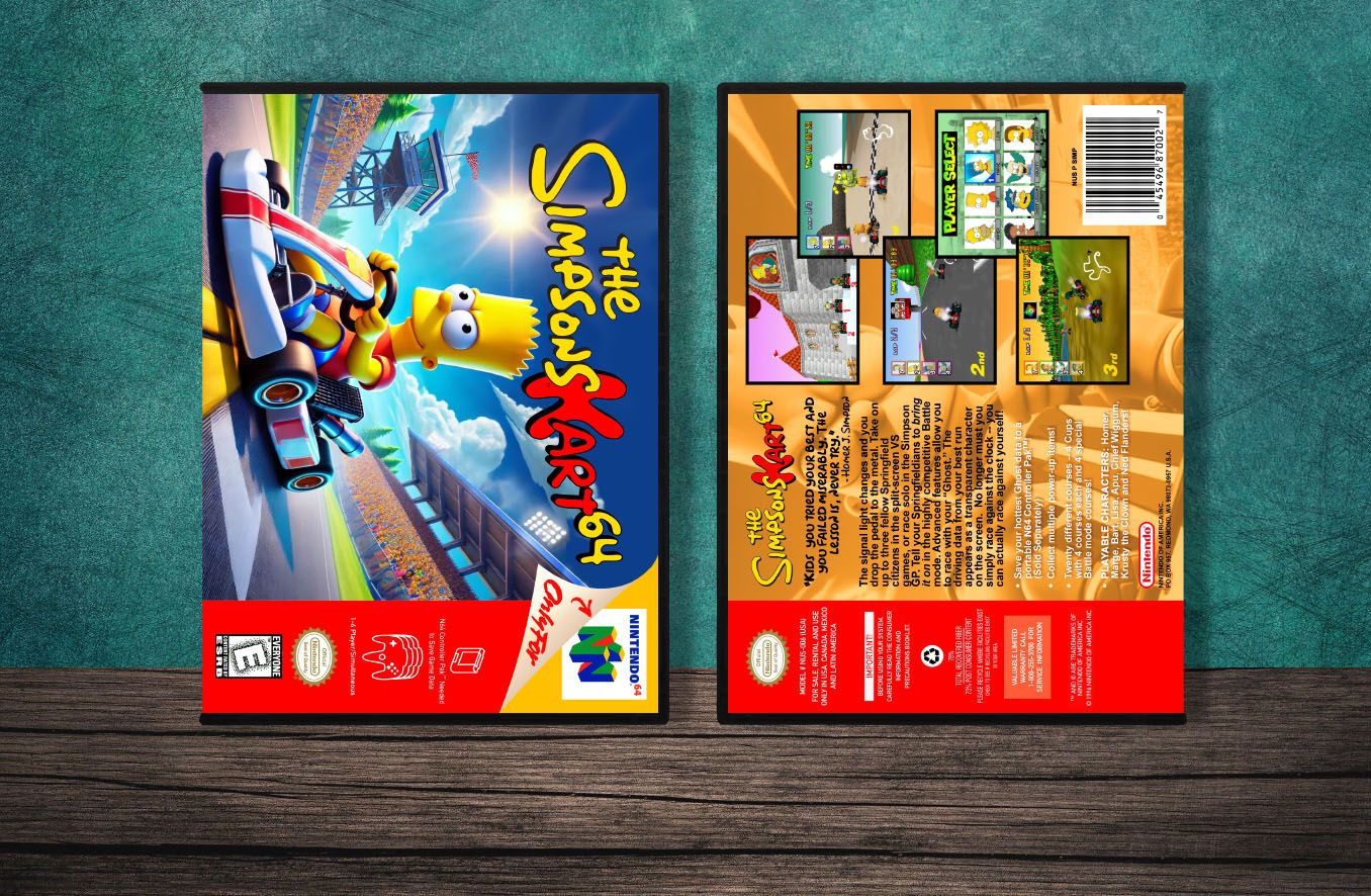 Simpsons Kart 64, Case Color: DARK GREY (OEM DS CASE COLOR)