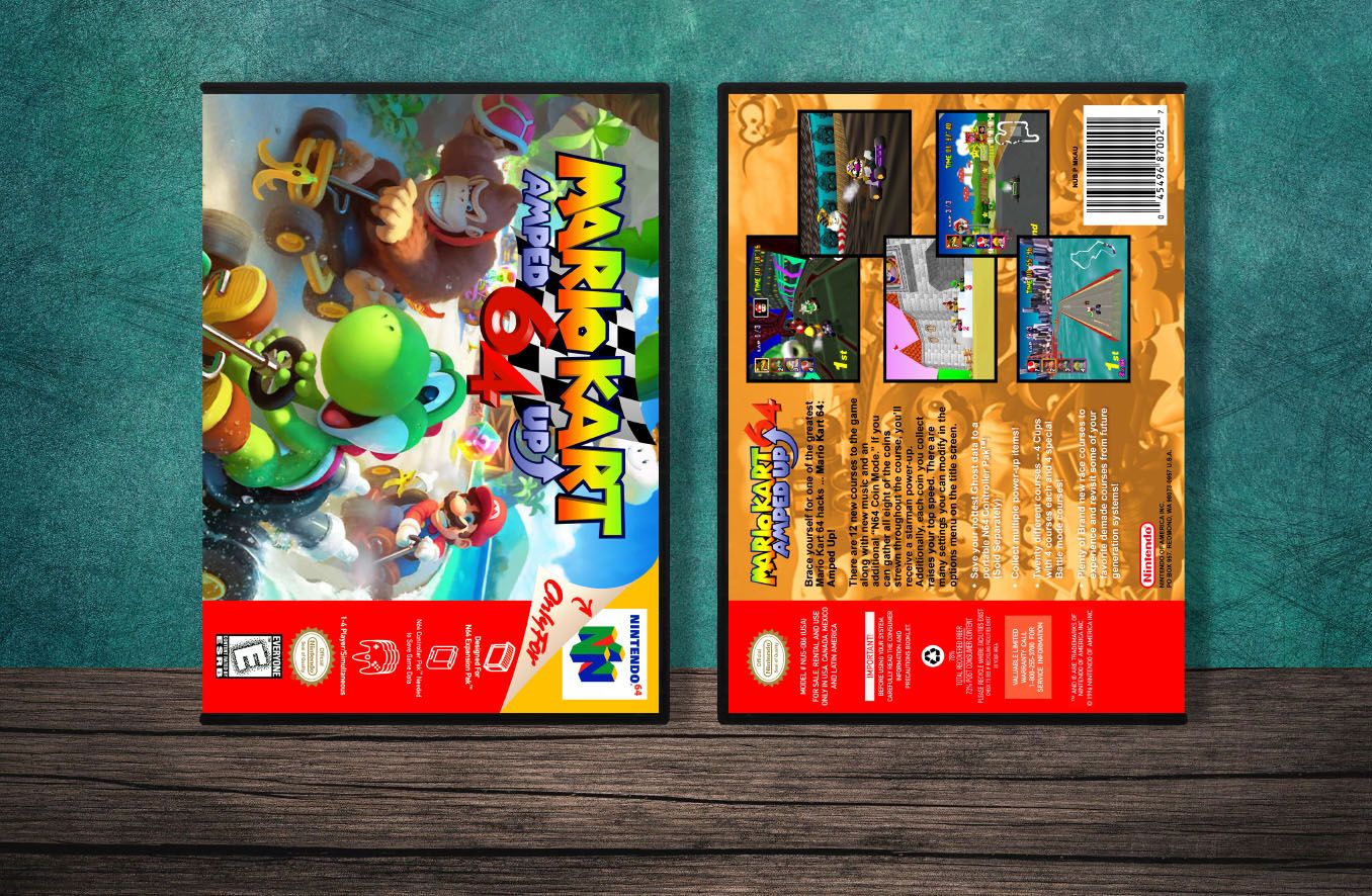 Mario Kart 64 Amped Up, Case Color: DARK GREY (OEM DS CASE COLOR)