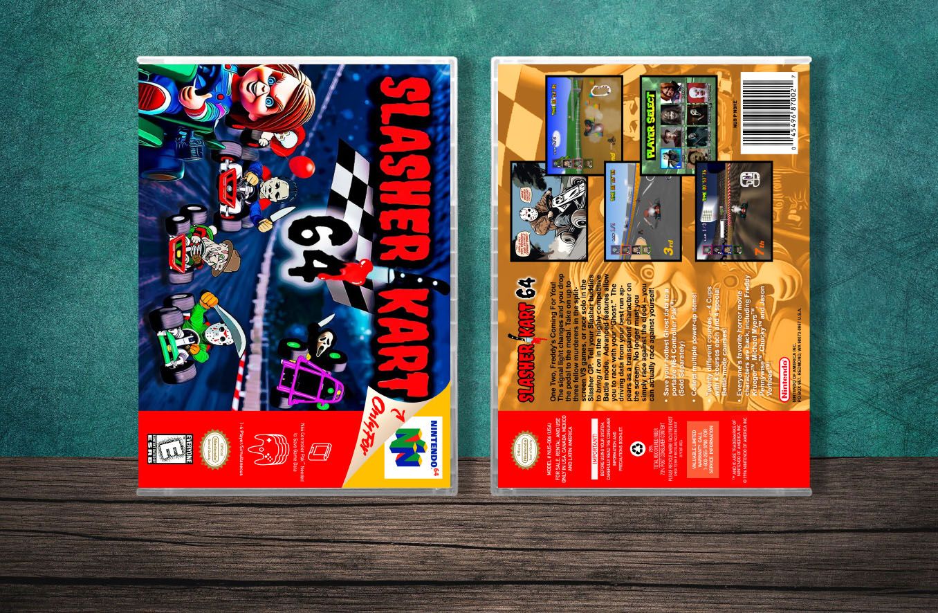 Slasher Kart 64, Case Color: CLEAR (Transparent)
