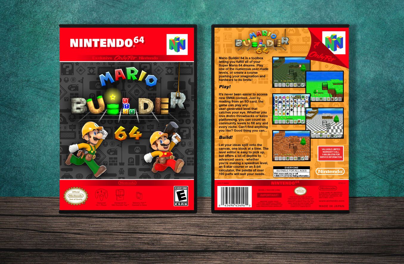 Mario Builder 64, Case Color: DARK GREY (OEM DS CASE COLOR)