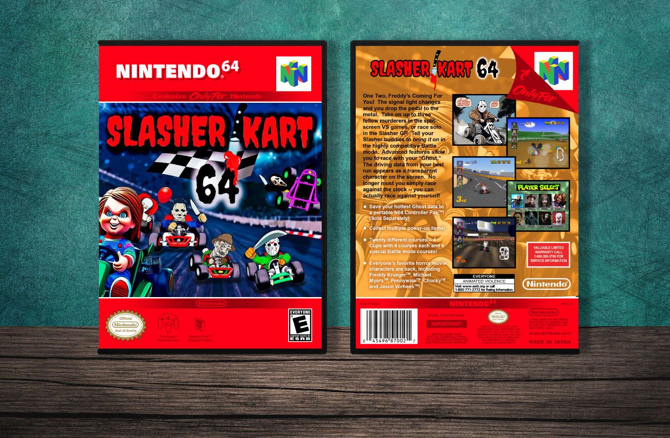 Slasher Kart 64, Case Color: DARK GREY (OEM DS CASE COLOR)