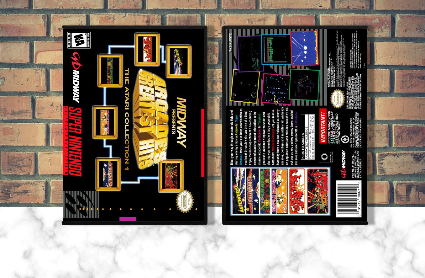 Arcade&#39;s Greatest Hits: The Atari Collection 1, Case Color: DARK GREY (OEM DS CASE COLOR)