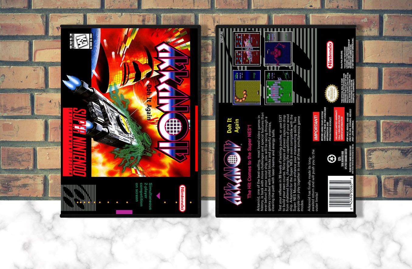 Arkanoid: Doh it Again, Case Color: DARK GREY (OEM DS CASE COLOR)