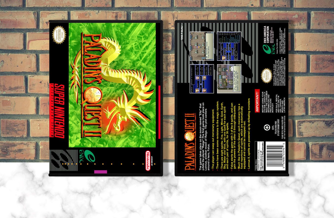 Paladin&#39;s Quest II, Case Color: DARK GREY (OEM DS CASE COLOR)