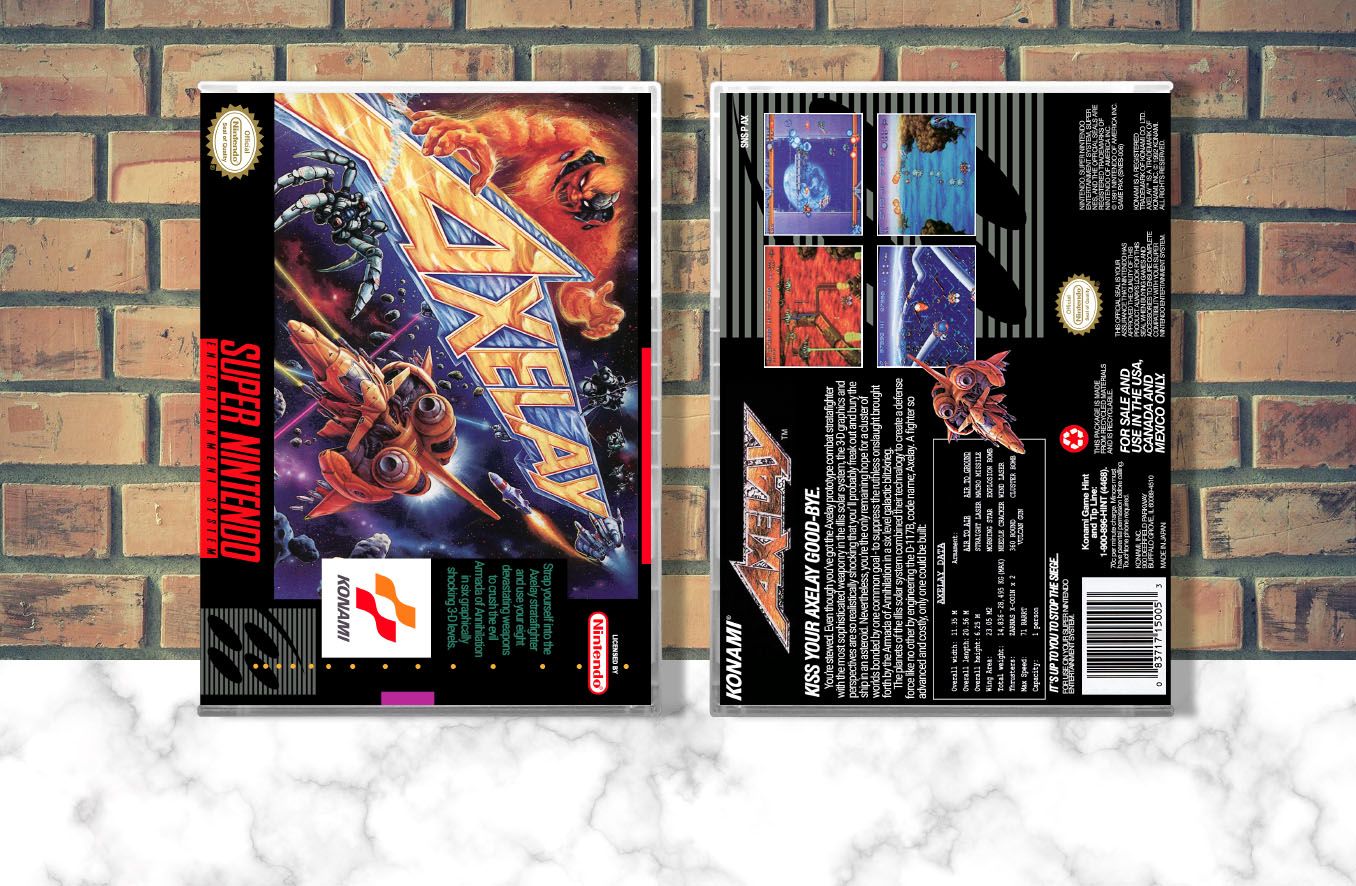 Axelay, Case Color: CLEAR (Transparent)