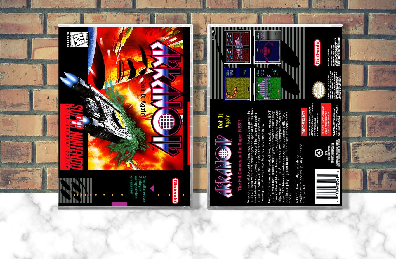 Arkanoid: Doh it Again, Case Color: CLEAR (Transparent)