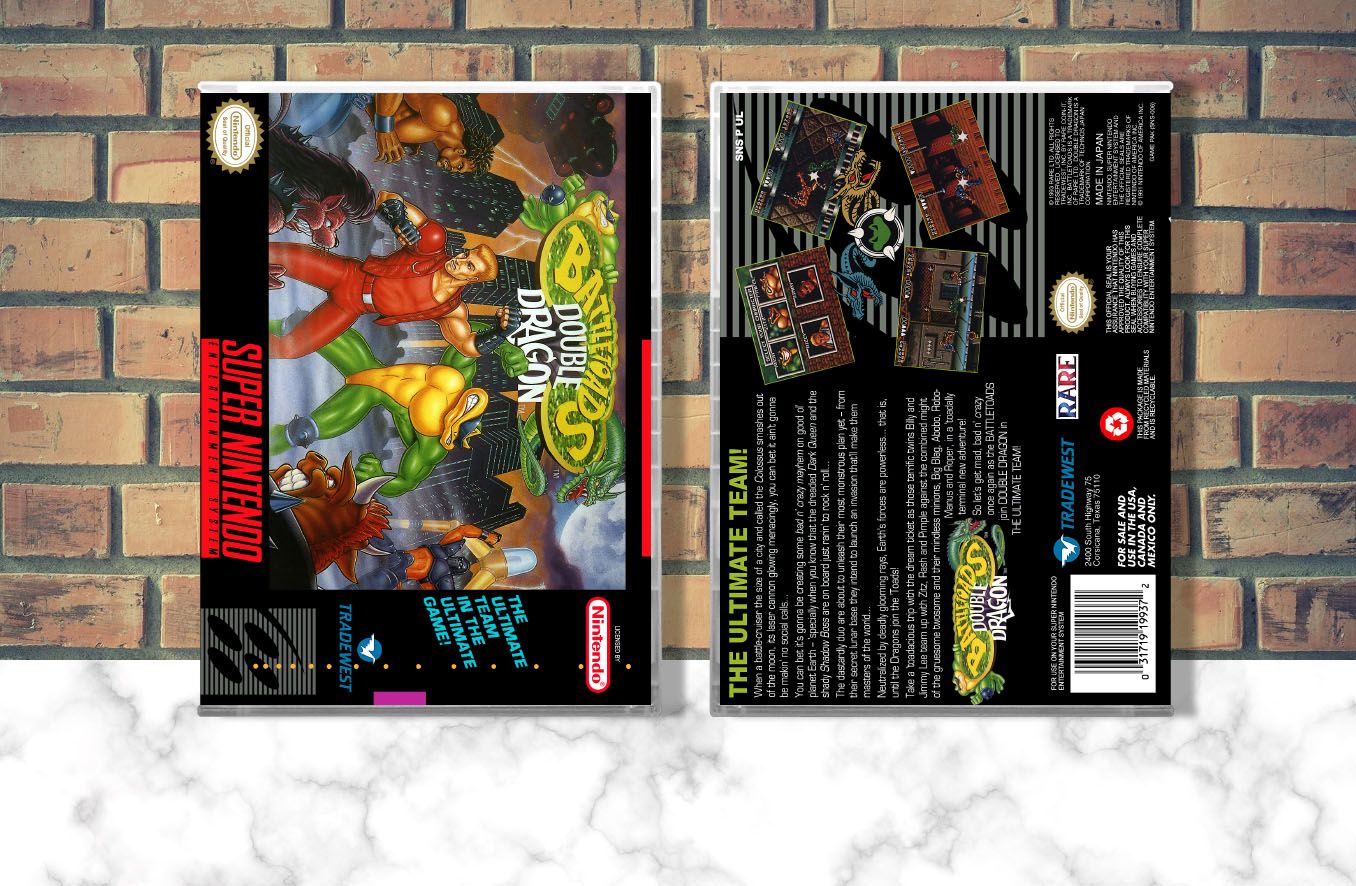 Battletoads &amp; Double Dragon, Case Color: CLEAR (Transparent)