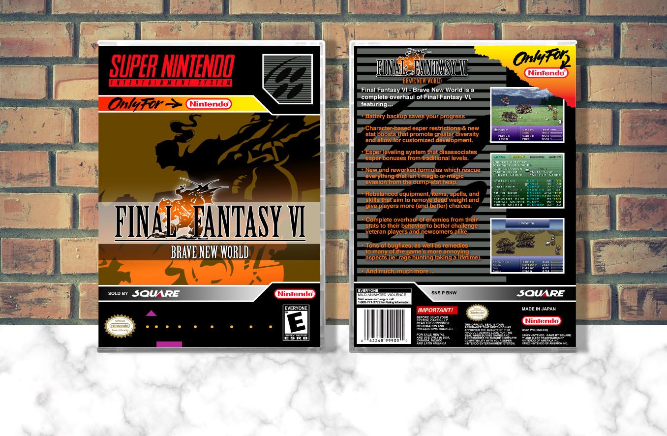 Final Fantasy VI: Brave New World, Case Color: CLEAR (Transparent)