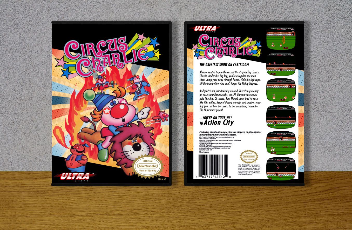 Circus Charlie, Case Color: DARK GREY (OEM DS CASE COLOR)