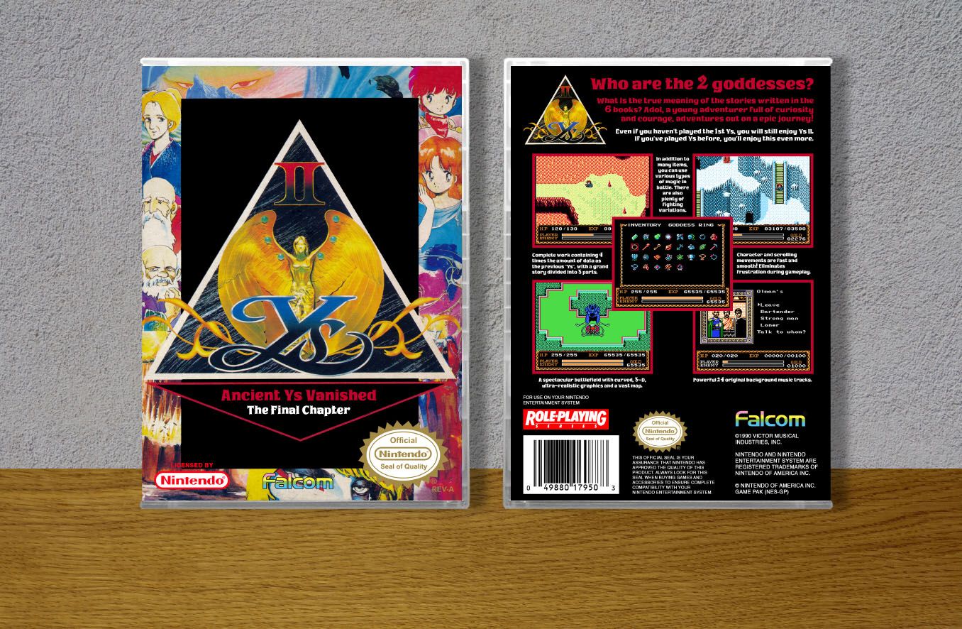 Ys II: Ancient Ys Vanished The Final Chapter, Case Color: CLEAR (Transparent)