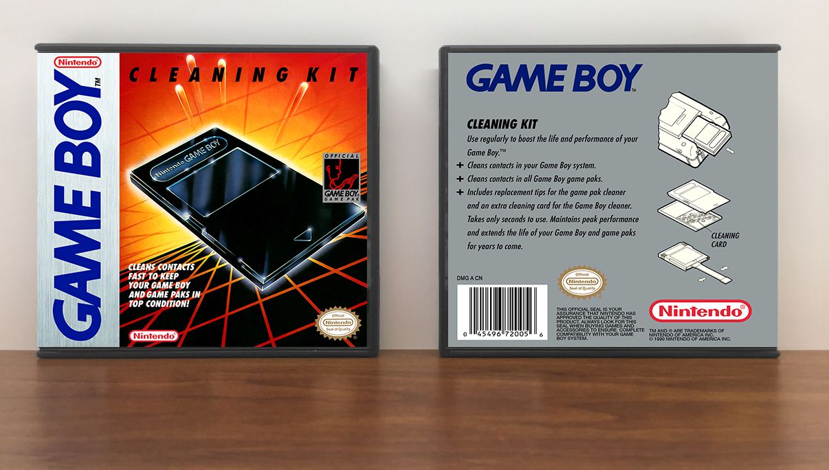 Game Boy Cleaning Kit [Modded Case], Artwork Spine Color: Chrome