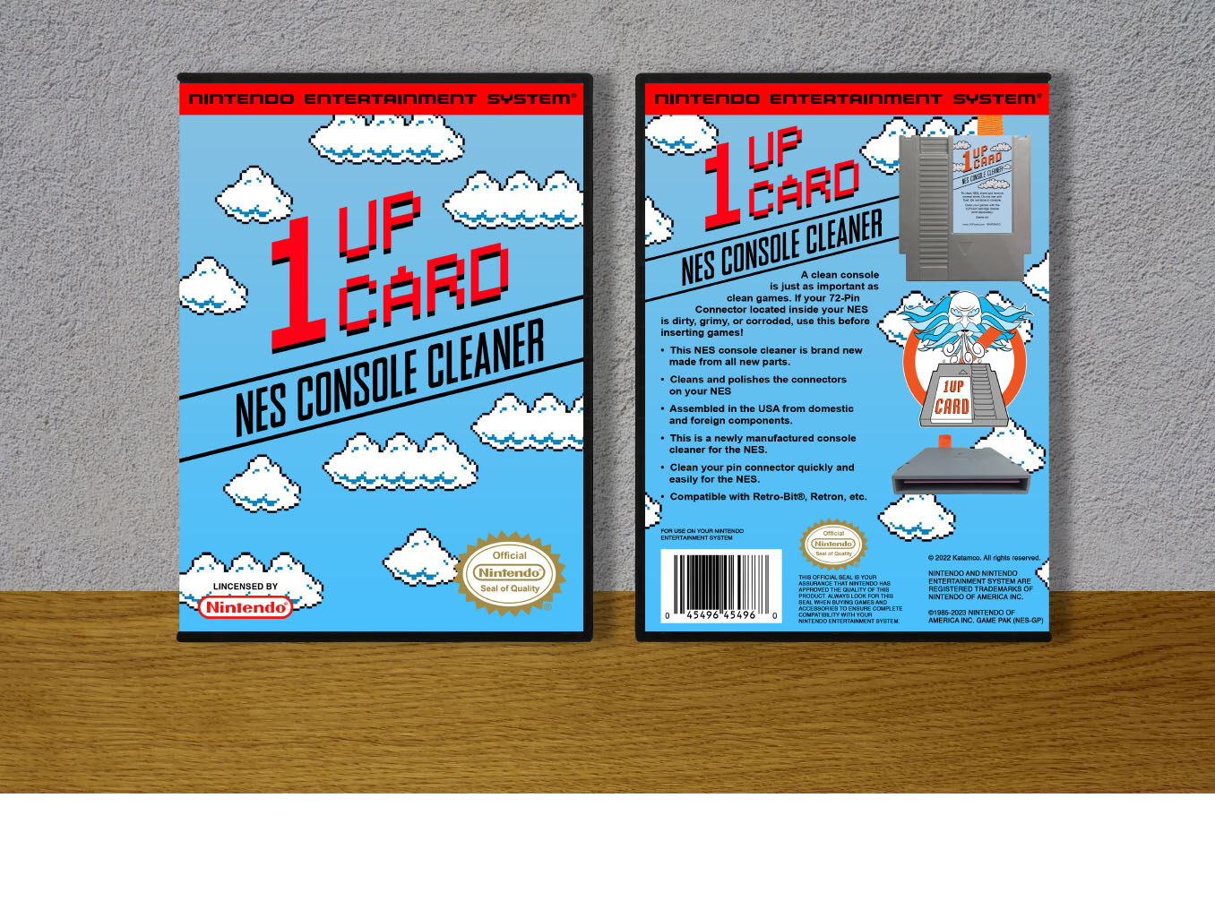 1UP Card - NES Console Cleaner, Case Color: DARK GREY (OEM DS CASE COLOR)