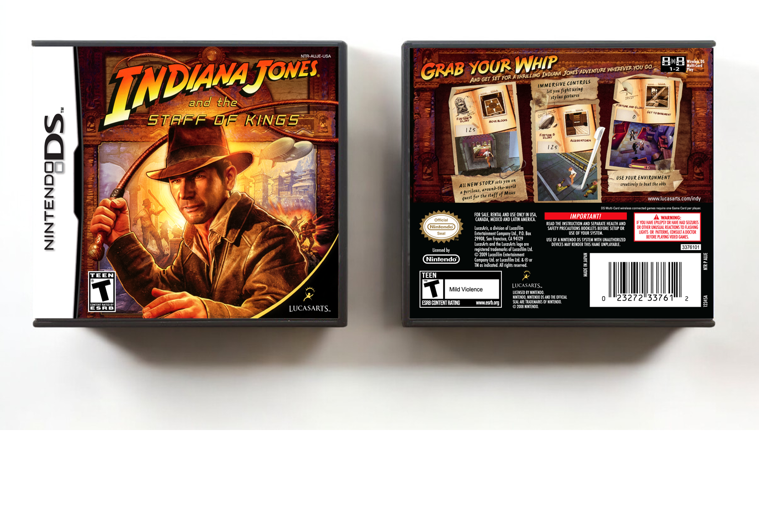 Indiana Jones and the Staff of Kings, Case Color: DARK GREY (OEM DS CASE COLOR)