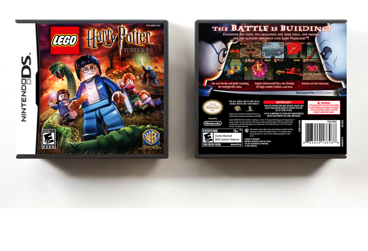 Lego Harry Potter: Years 5-7, Case Color: DARK GREY (OEM DS CASE COLOR)