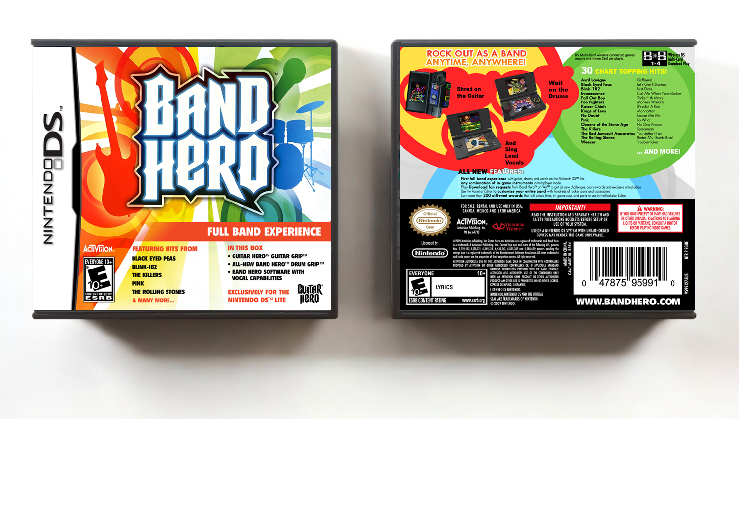 Band Hero, Case Color: DARK GREY (OEM DS CASE COLOR)