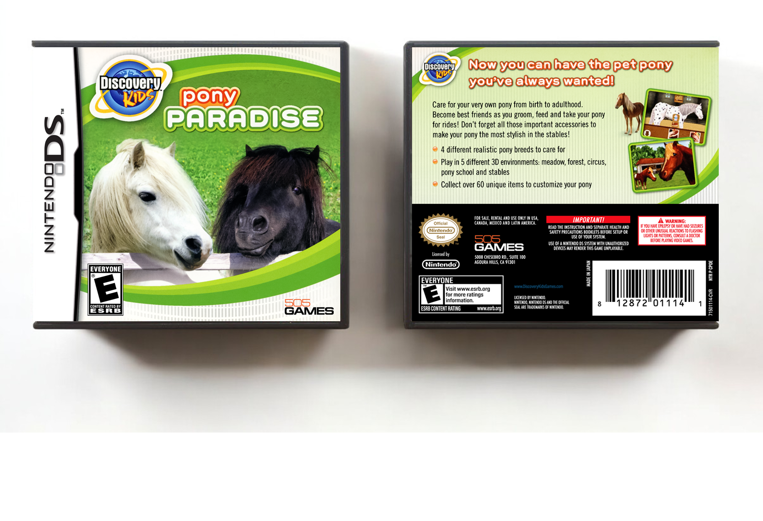 Discovery Kids: Pony Paradise, Case Color: DARK GREY (OEM DS CASE COLOR)