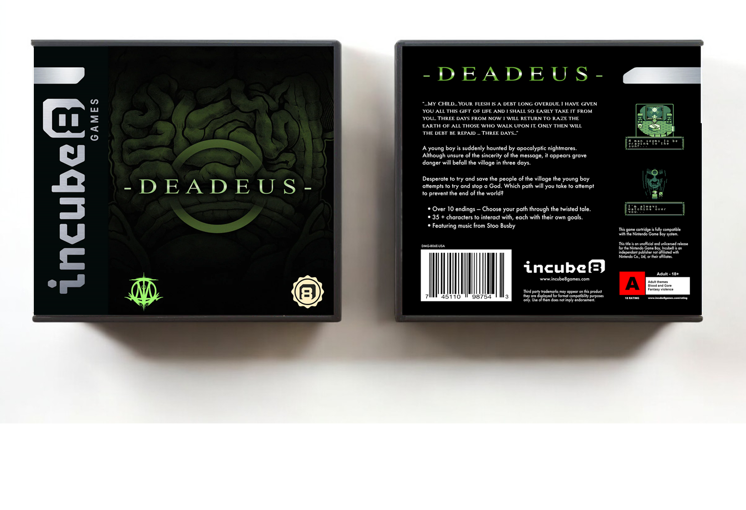 Deadeus (Incube8), Artwork Spine Color: Chrome