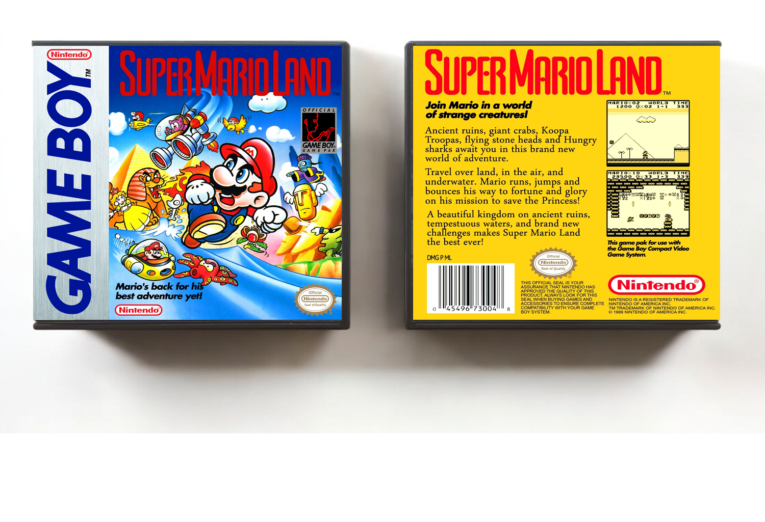 Super Mario Land, Artwork Spine Color: Chrome