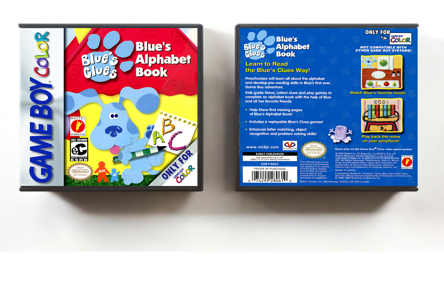 Blue&#39;s Clues Alphabet Book, Artwork Spine Color: Chrome