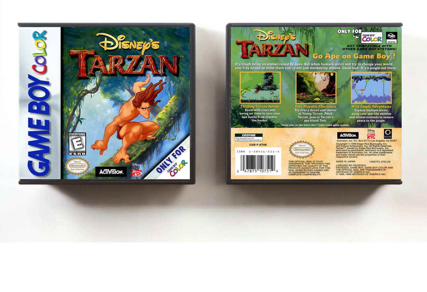Disney&#39;s Tarzan, Artwork Spine Color: Chrome