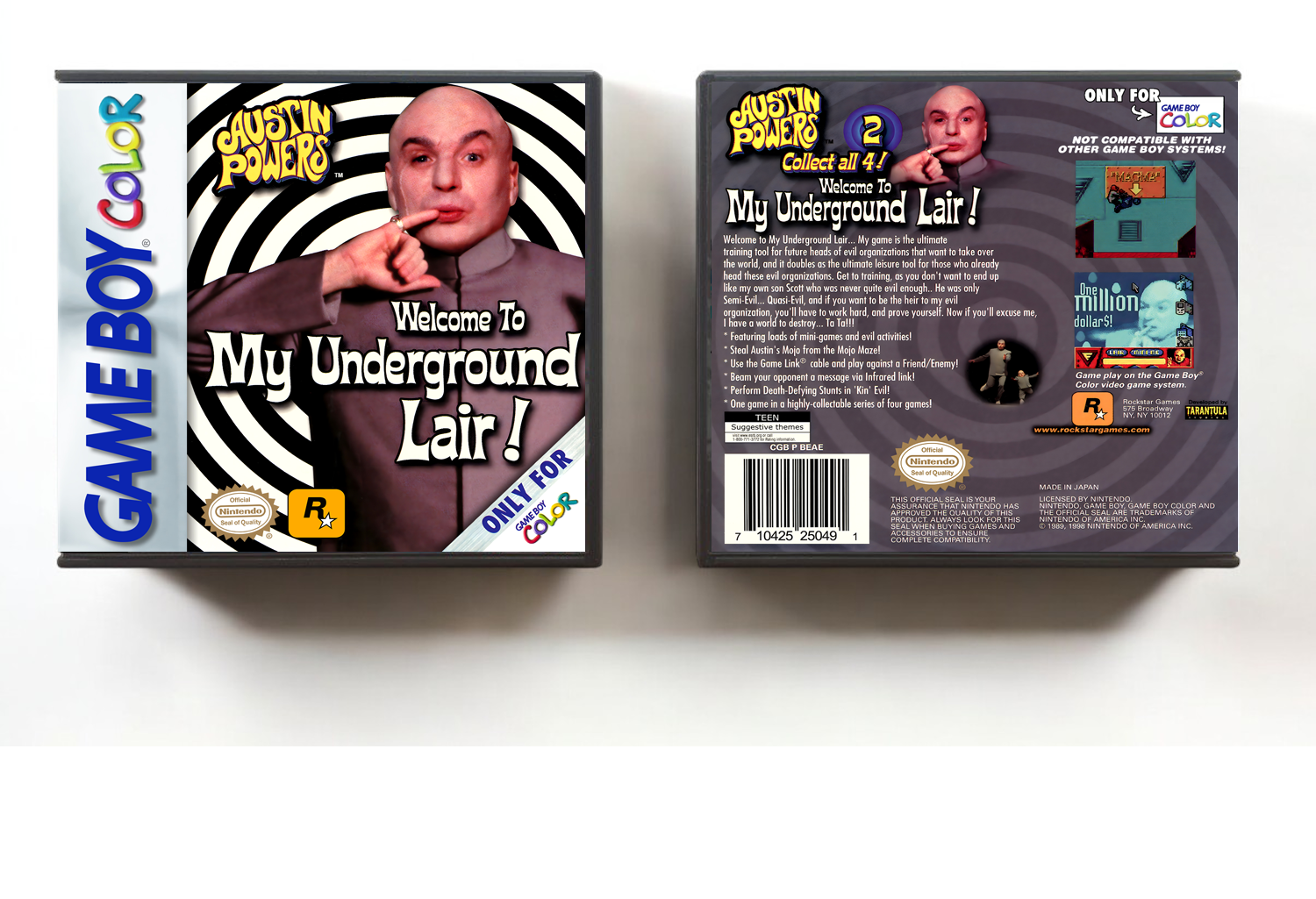 Austin Powers: Welcome to My Underground Lair!, Artwork Spine Color: Chrome