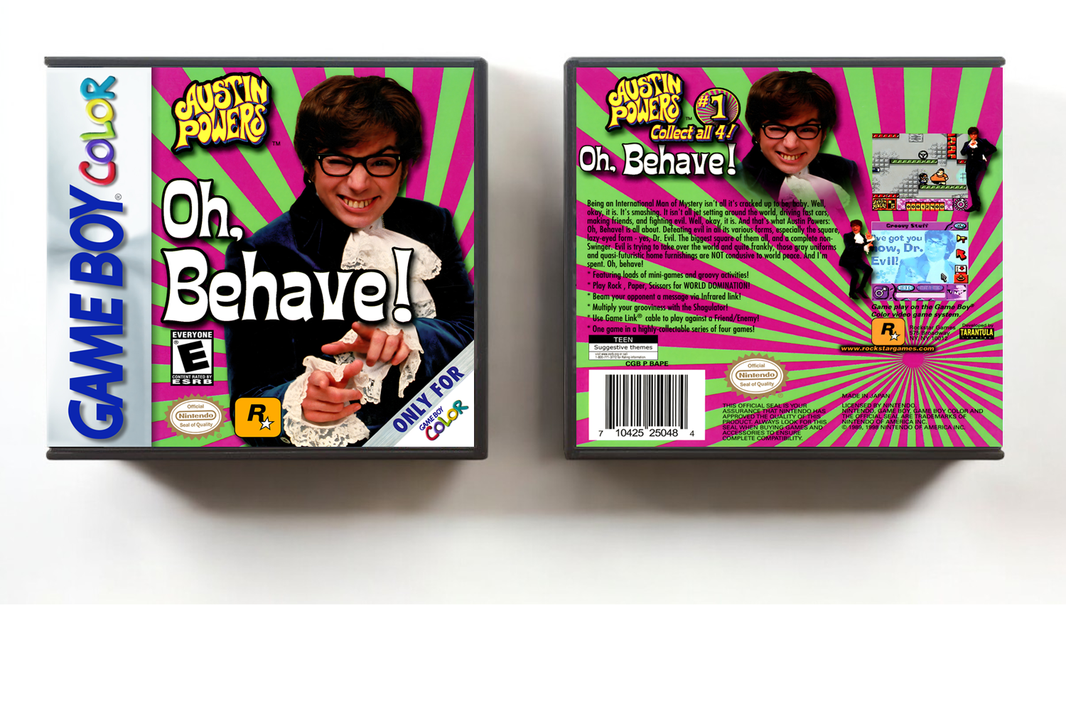 Austin Powers: Oh Behave, Artwork Spine Color: Chrome