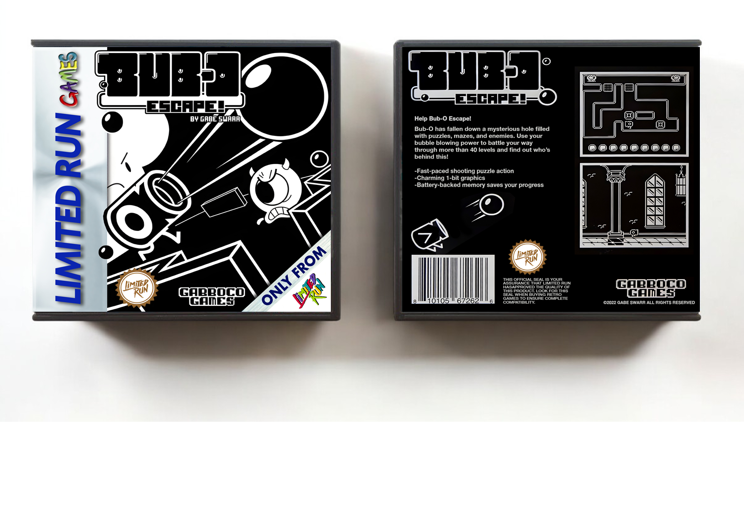 Bub-O Escape!, Artwork Spine Color: Chrome