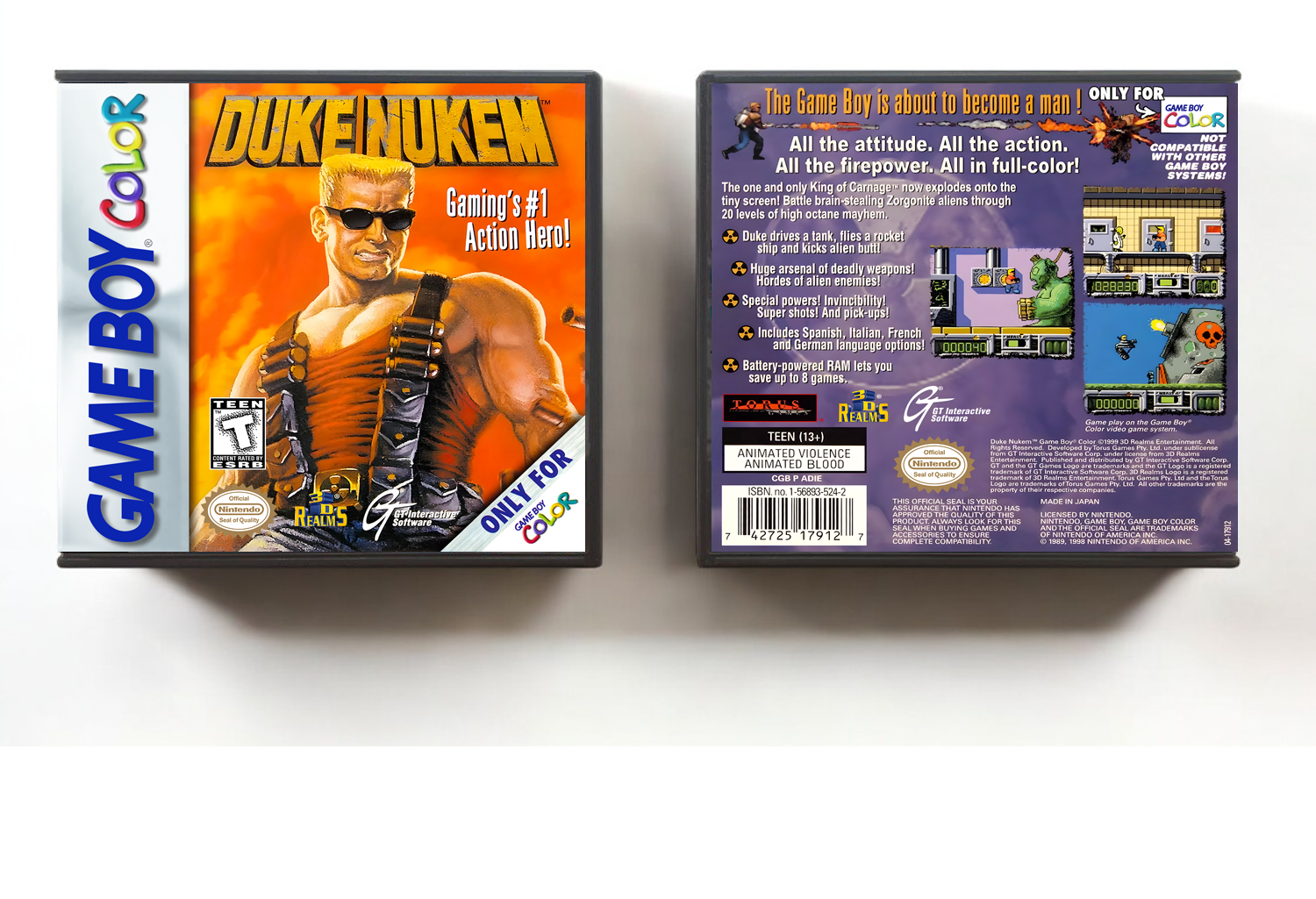Duke Nukem, Artwork Spine Color: Chrome