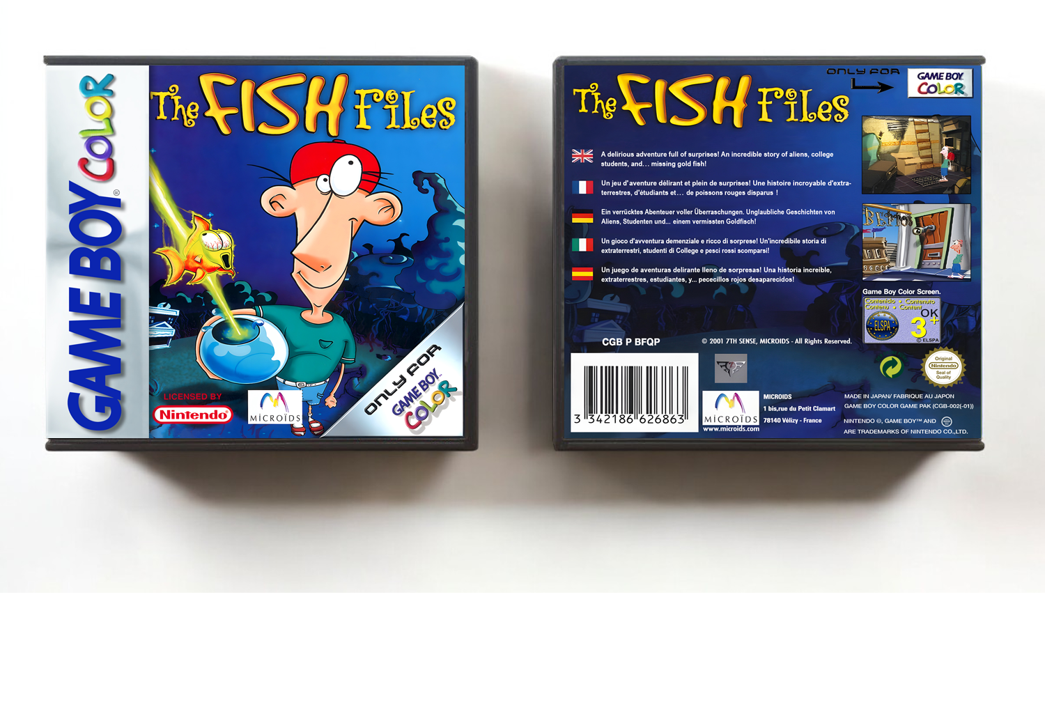 Fish Files, The (PAL), Artwork Spine Color: Chrome