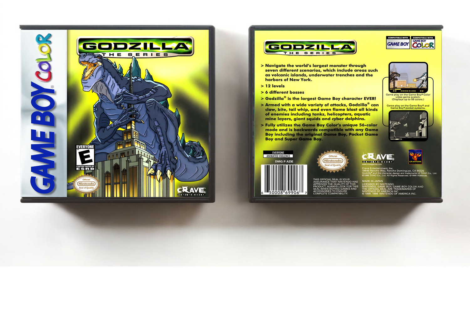 Godzilla: The Series, Artwork Spine Color: Chrome