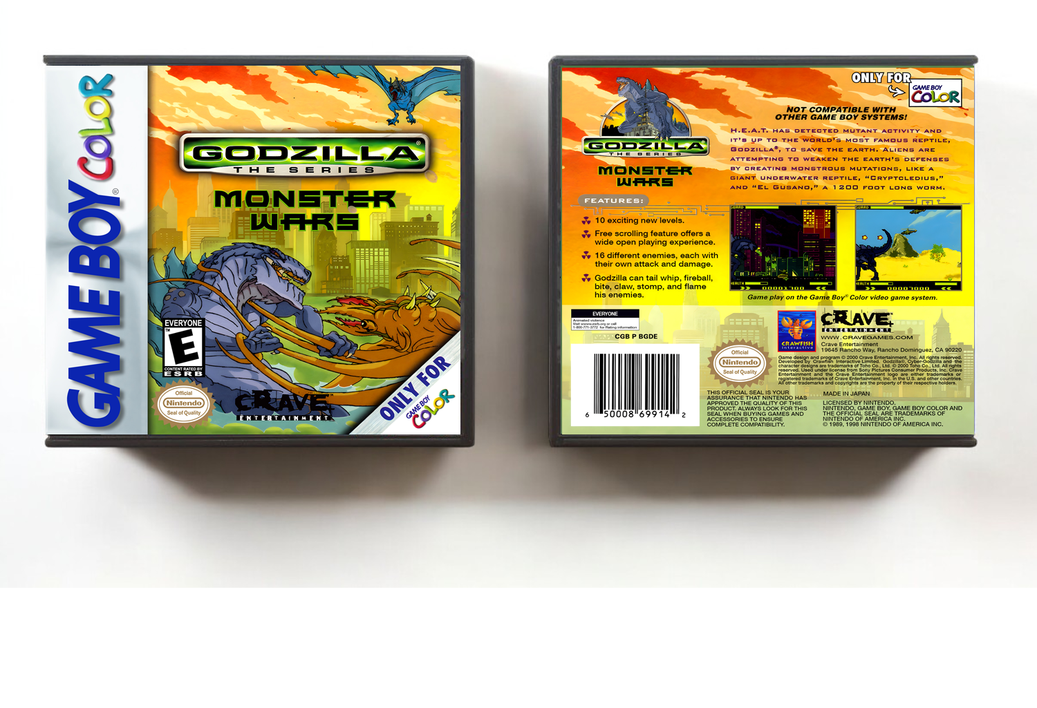 Godzilla: The Series - Monster Wars, Artwork Spine Color: Chrome