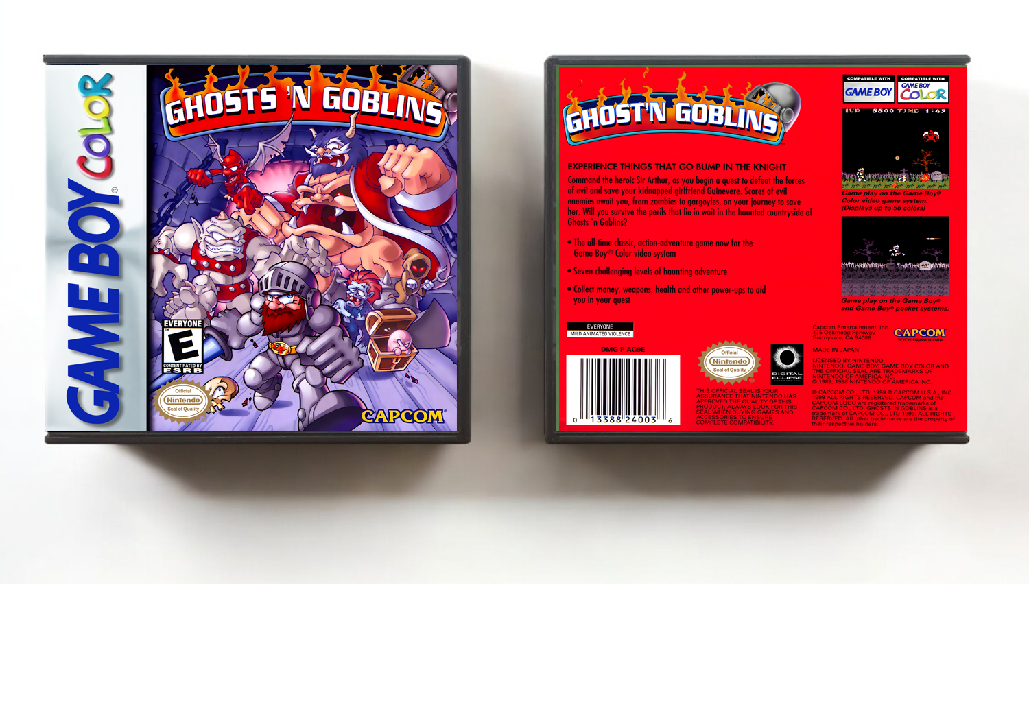 Ghosts &#39;n Goblins, Artwork Spine Color: Chrome
