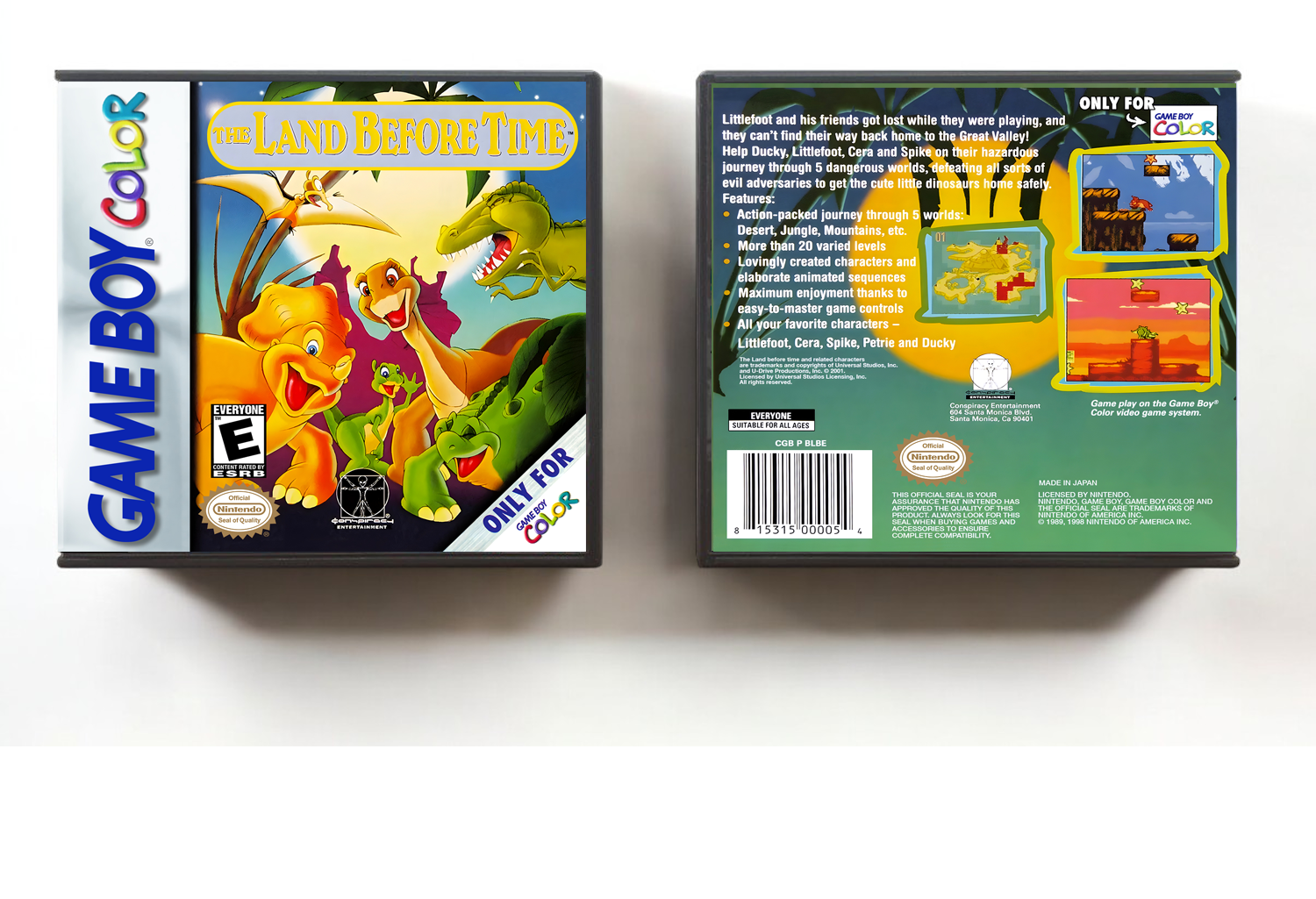 Land Before Time, The, Artwork Spine Color: Chrome