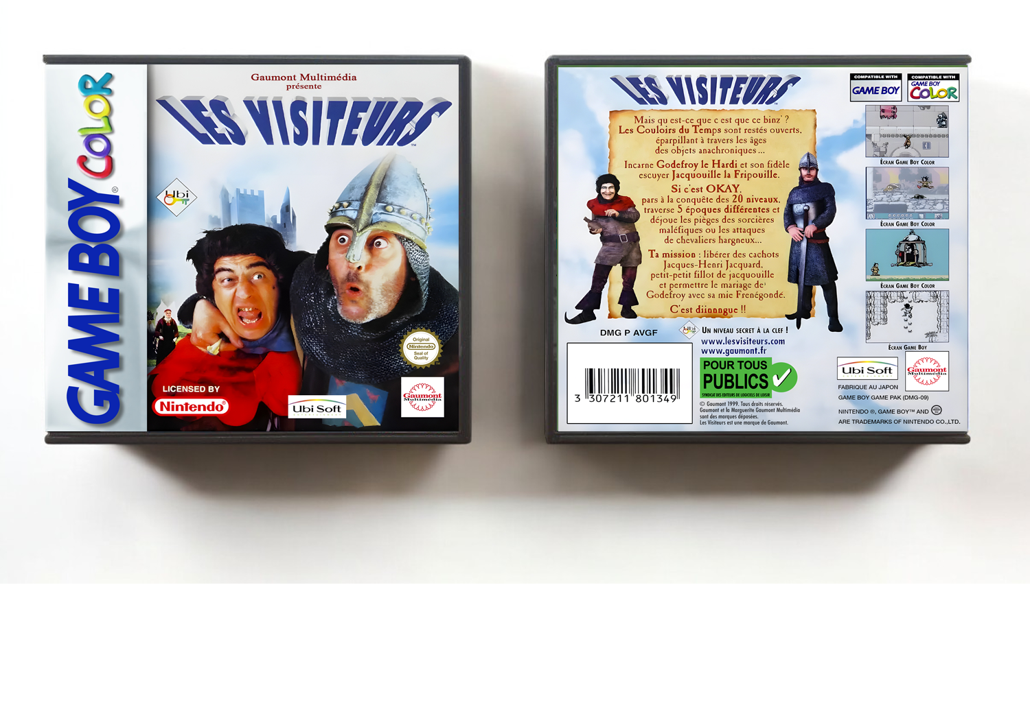 Les Visiteurs (PAL), Artwork Spine Color: Chrome