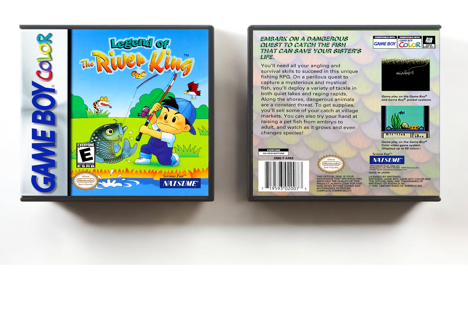Legend of the River King GBC, Artwork Spine Color: Chrome