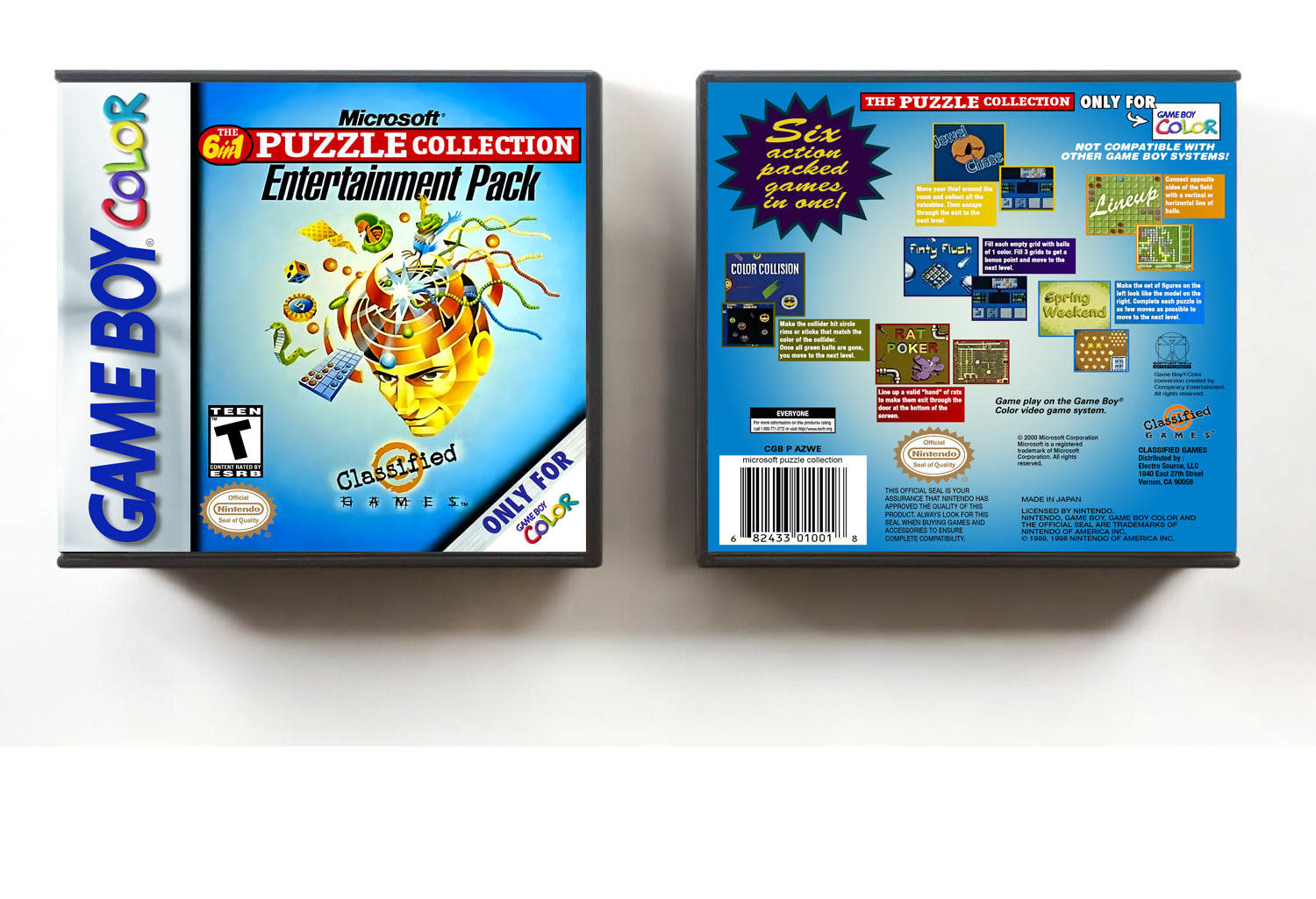 Microsoft The 6 in 1 Puzzle Collection Entertainment Pack, Artwork Spine Color: Chrome