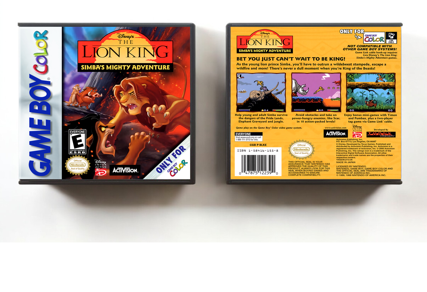 Lion King: Simba's Mighty Adventure, The, Artwork Spine Color: Chrome