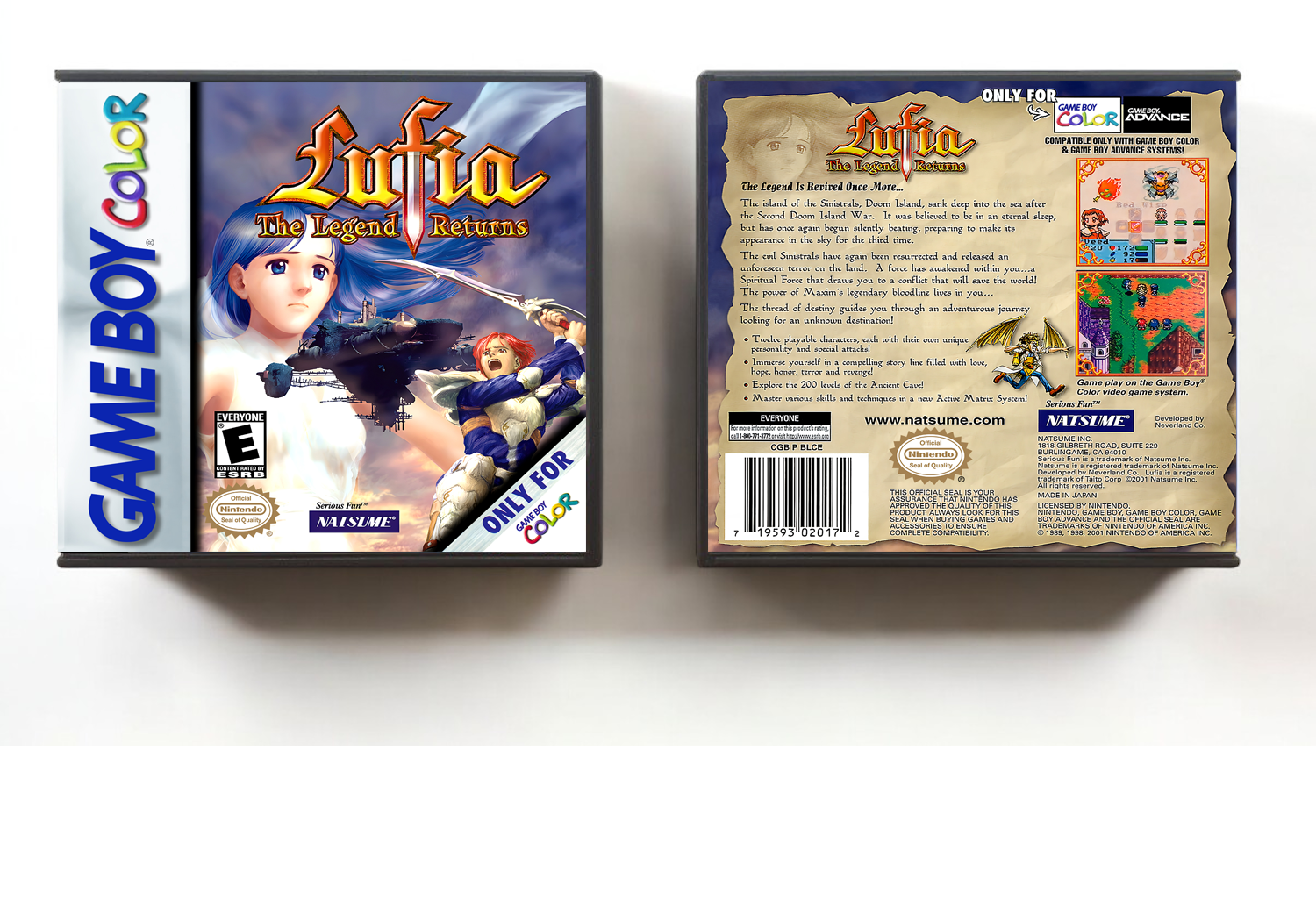 Lufia: The Legend Returns, Artwork Spine Color: Chrome