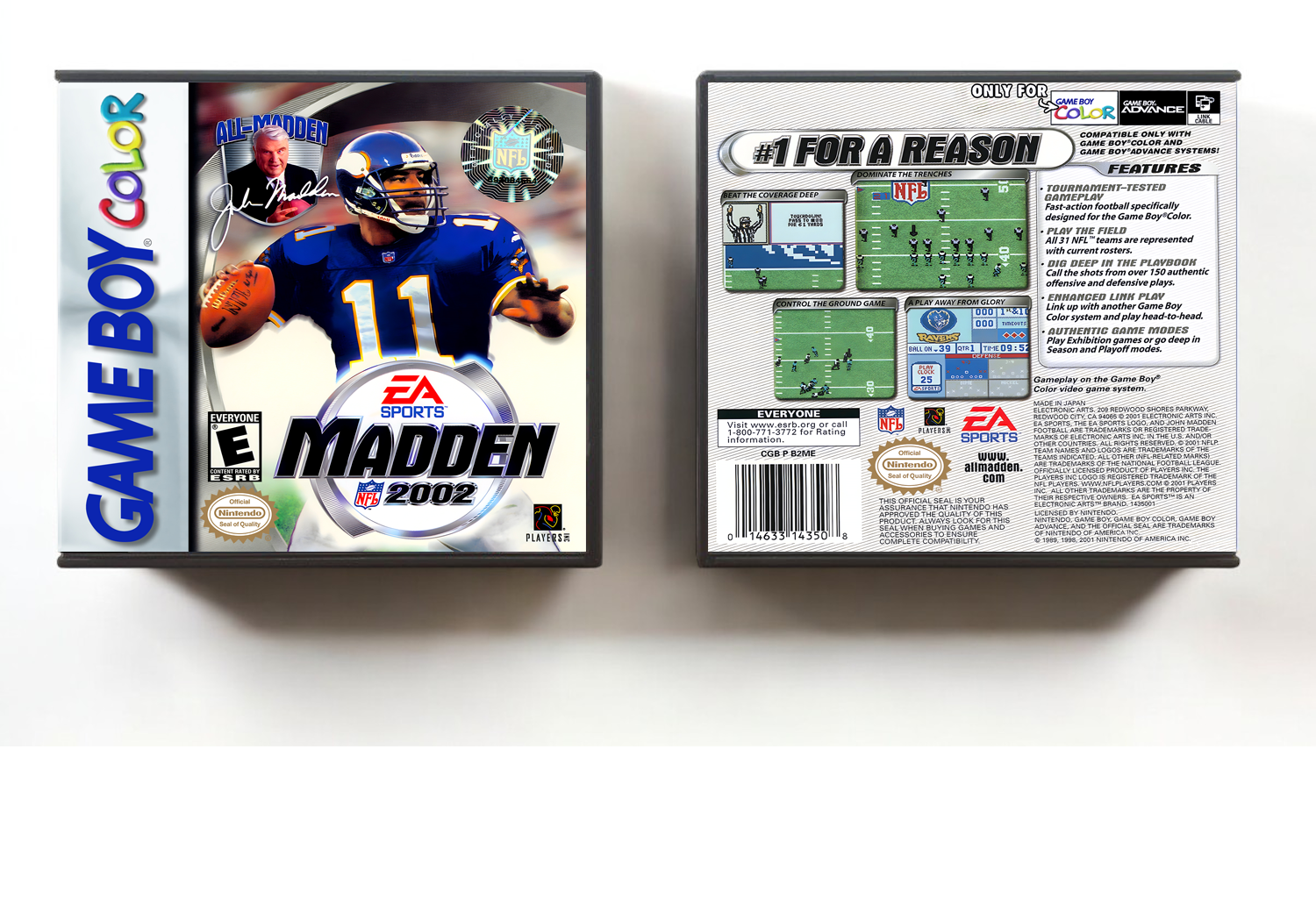 Madden NFL 2002, Artwork Spine Color: Chrome